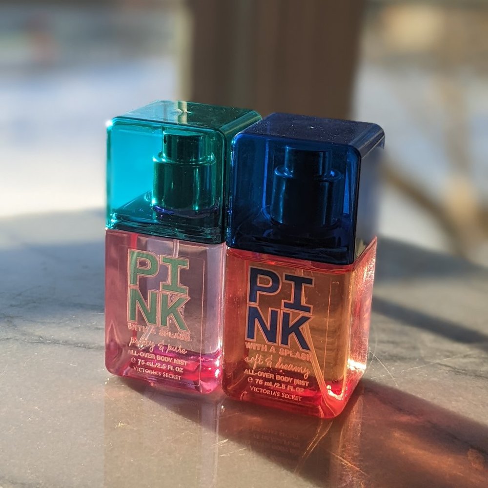 VS PINK Body Mist Set of Two - Pretty & Pure; Soft & Dreamy